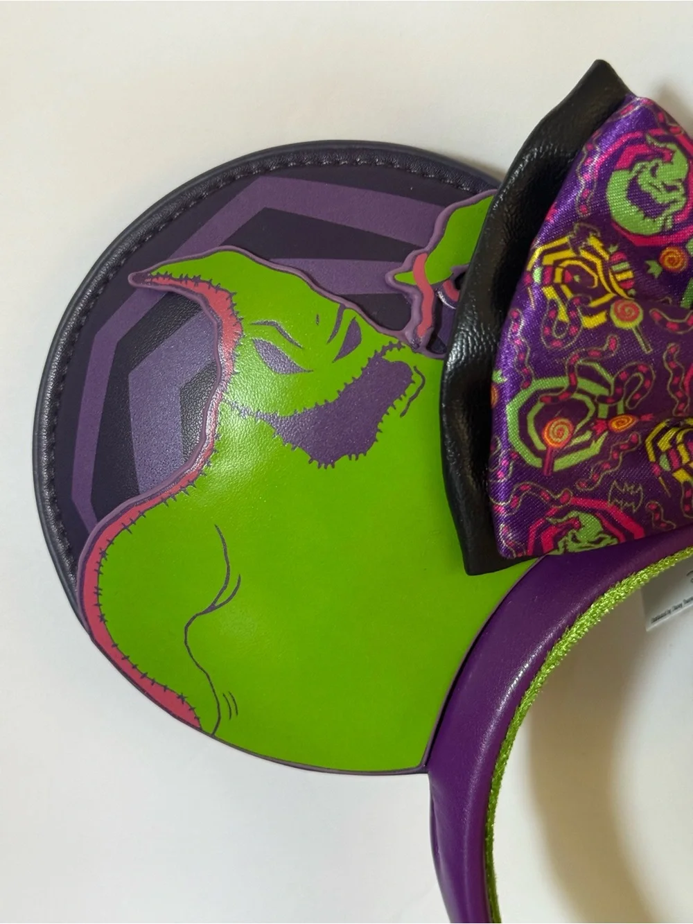 Disney Oogie Boogie Bash 2025 Glow Minnie Ears Removable Bow New